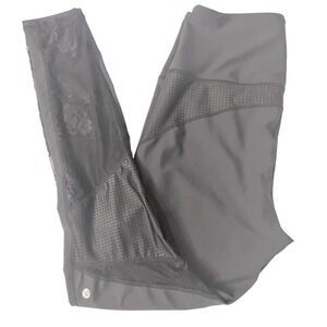 AMARI‎ Active Black Leggings Back Leg Mesh Panel Women Size Small